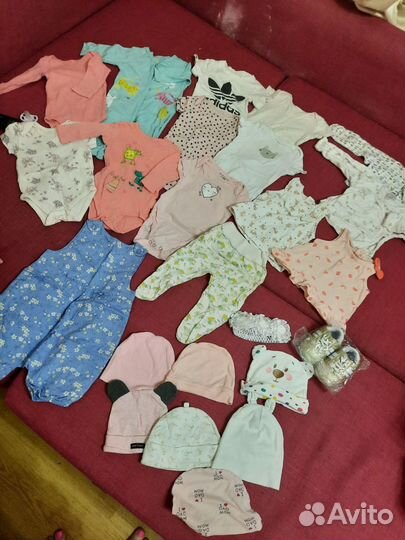 Вещи детские пакетом 62-86