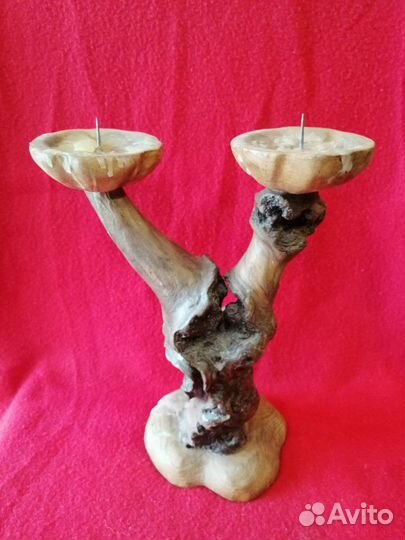 Деревянный подсвечник СССР