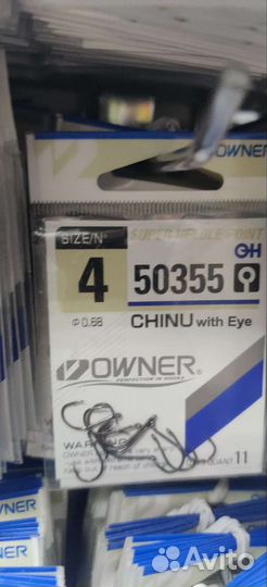 Крючки owner Япония в ассортименте