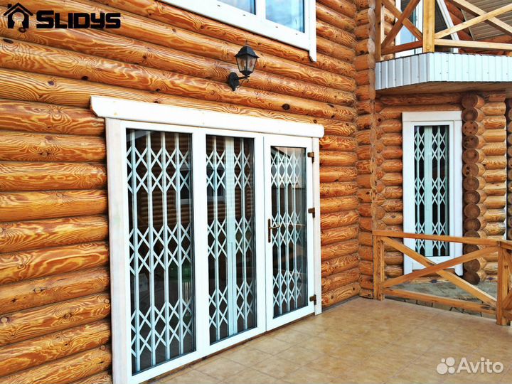 Решетка раздвижная металлическая Тип RR-4, ажурная