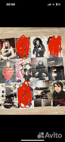 Плакаты tokio hotel avril lavigne green day