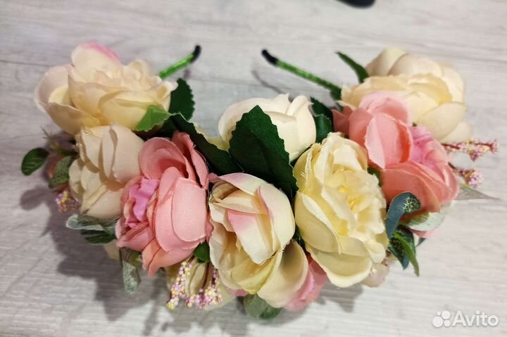 Цветочный ободок для девочки