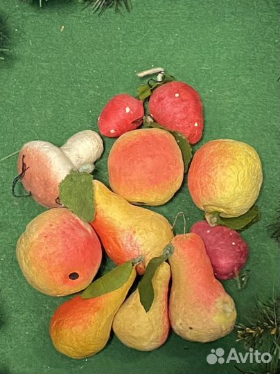 Елочные игрушки СССР из ваты