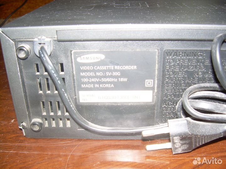 Видеомагнитофон samsung