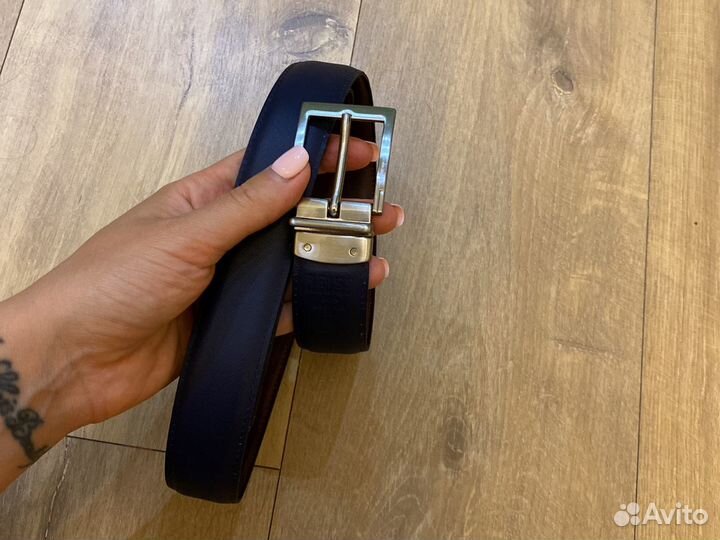 Двусторонний кожаный ремень Reiss Англия