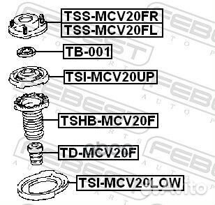 Проставка пружины верхняя (toyota camry ACV3#/M