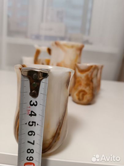 Набор бокалов из натурального камня