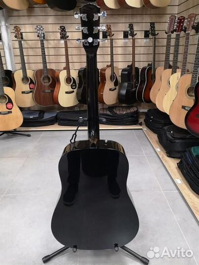 Акустическая гитара Fender CD-60S Black