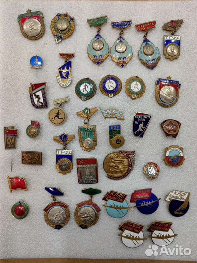 Значки СССР спортивные