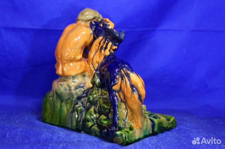 Редкость Статуэтка чернильница Иванушка и Конек Го