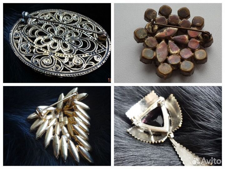 Брошь винтаж. СССР. Чехия