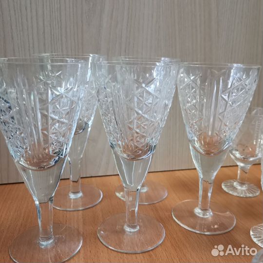 Хрусталь СССР. Фужеры, бокалы, стопки