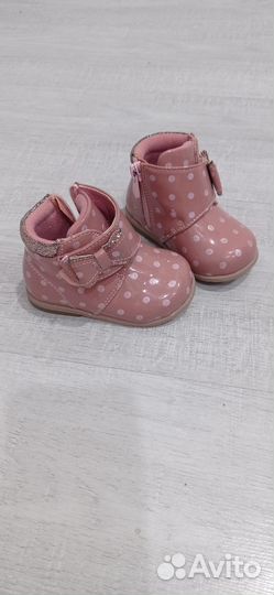 Ботинки демисезонные для девочки 19 размер