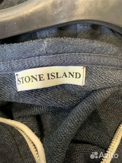 Зип худи stone island черная оригинал