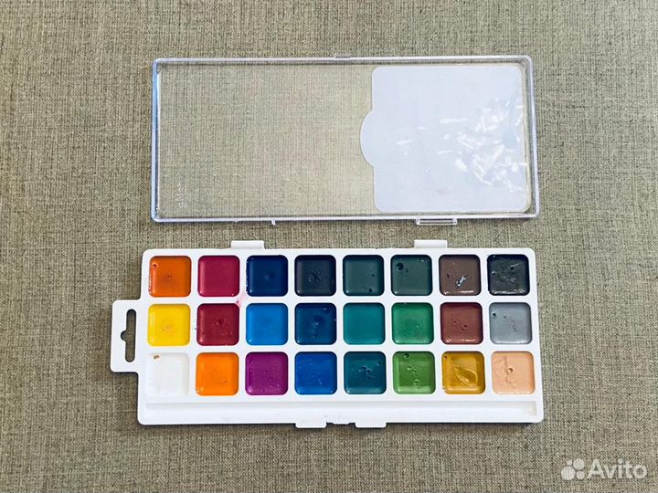 Акварель, акварельные карандаши, масляная пастель