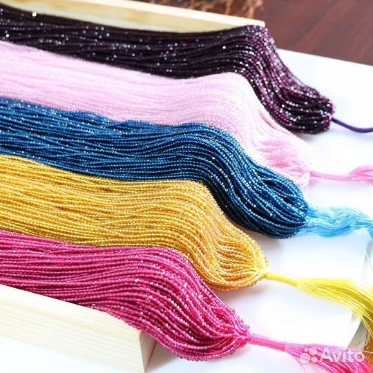 Бусины шпинель 2/3мм 5 нитей