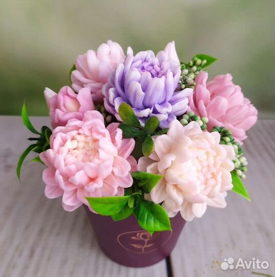 Букет цветов из мыла