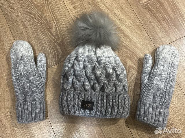 Шапка, снуд и варежки