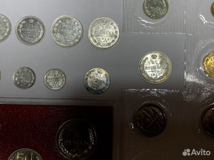 Редкие монеты серебро грейд 1973-74, 1838,57,62