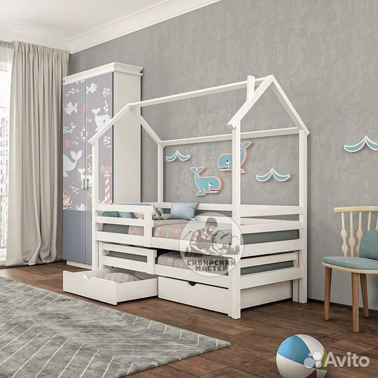 Двухъярусная кровать для двух детей
