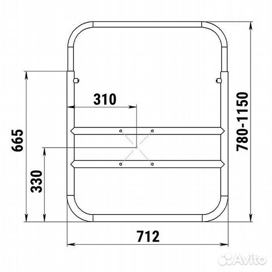 Рама под сидение в надувных лодках с надувным дном