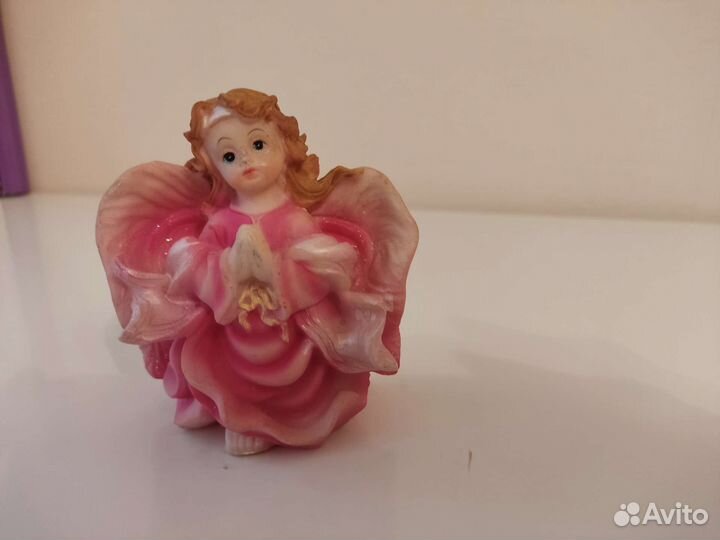 Статуэтка ангел розовый