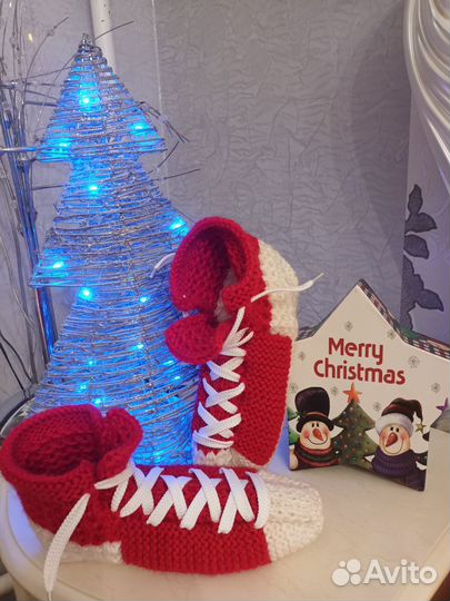 Носки вязаные ручной работы пуховые