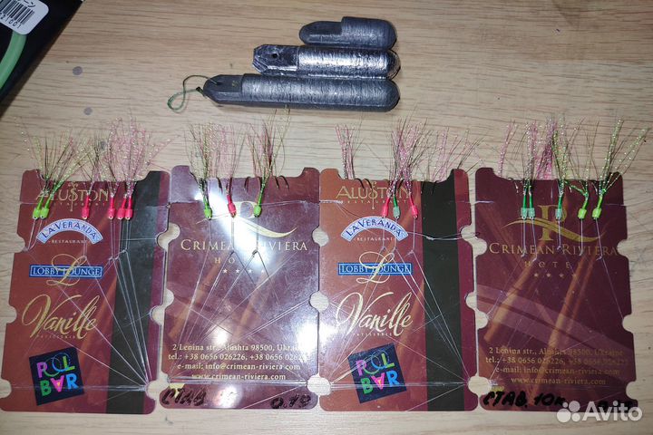 Самодуры на ставриду (флюрокарбон +грузило)