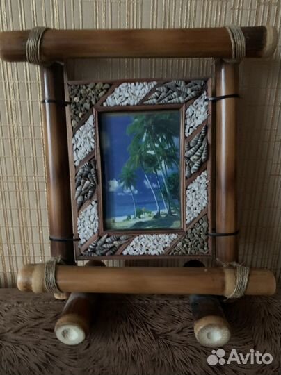 Рамки для фото из бамбука