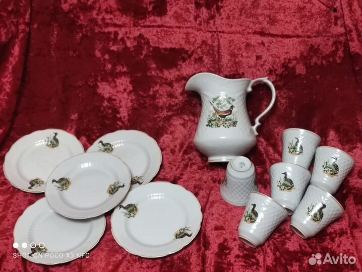 Конфетница, посуда Полонне старое, Коростень набор