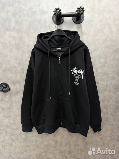 Худи на молнии Stussy