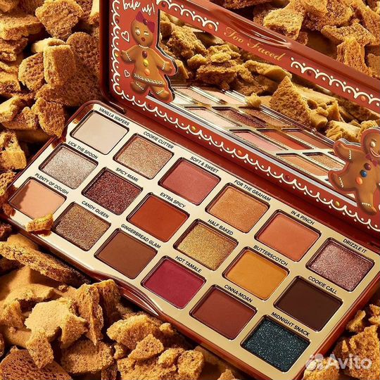 Палетка теней too faced gingerbread extra spicy