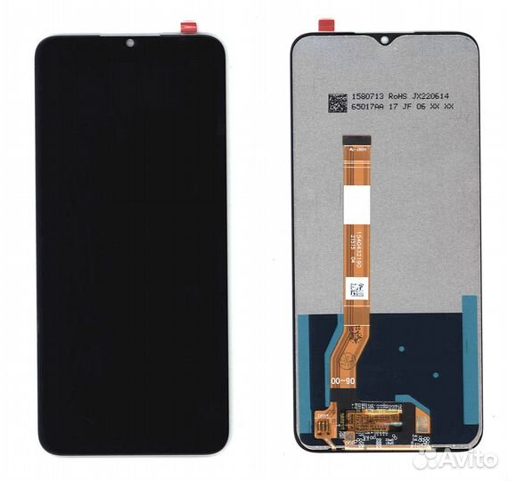 Дисплей для Realme C35 черный