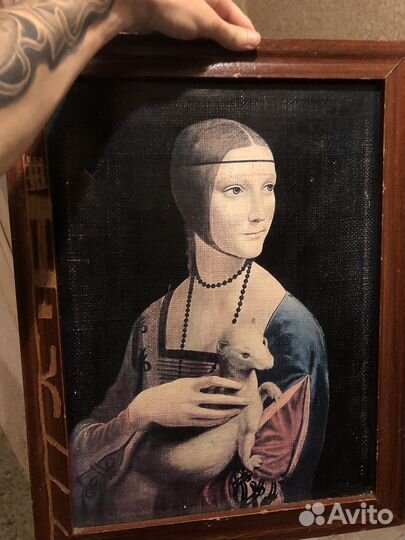 Картина дама с горностаем