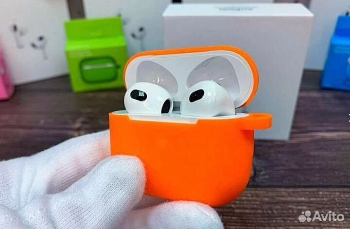 Airpods 3 “Original” + синий чехол