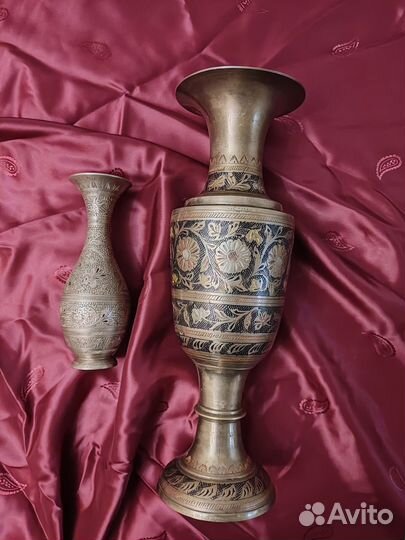 Вазочки винтажные Индия, Китай и Гжель