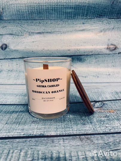 Ароматическая свеча ручной работы (соевый воск)