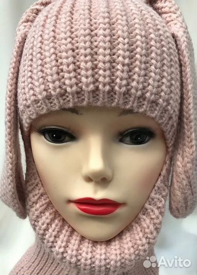 Балаклава шапка с ушками