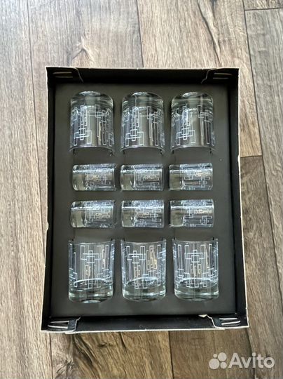 Набор 6 стаканов и 6 рюмок