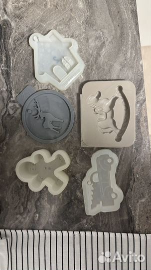 Формы силиконовые для гипса / свечей