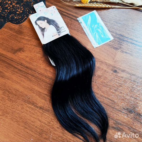 Натуральные волосы на липучках