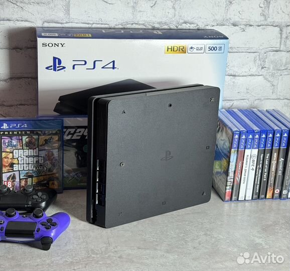 Ps4 slim 100игр / гарантия