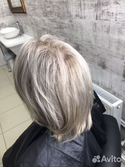 Окрашивание волос оформление бровей