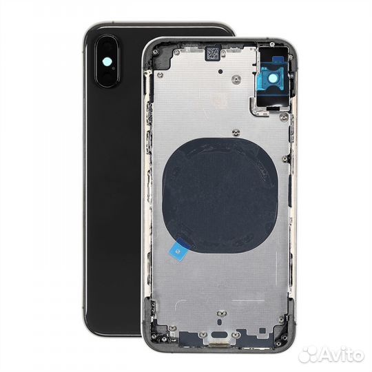 Корпус для iPhone XS (Ростест) (черный) OEM
