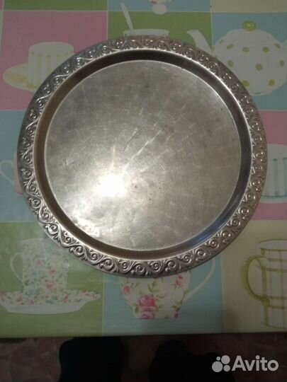 Поднос(латунь-хром) -1968г. СССР