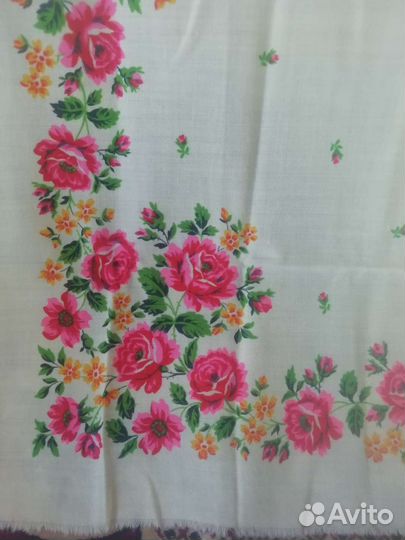 Павло-посадский платок шерстяной новый СССР