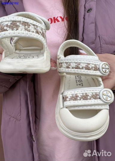 Белые детские сандалии от Mirosha Kids
