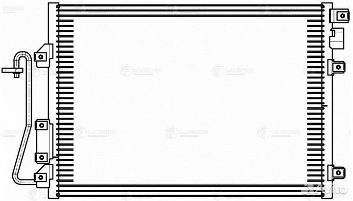 Конденсер renault clio II/symbol I/kangoo 97- 1.4