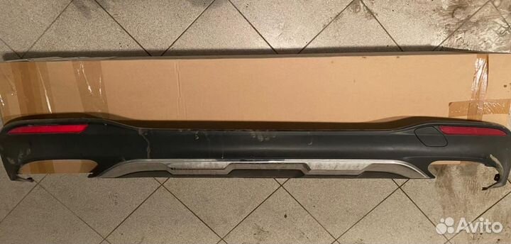 Диффузор на задний бампер w166