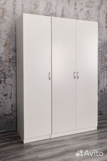 Шкаф белый распашной Классик - 4